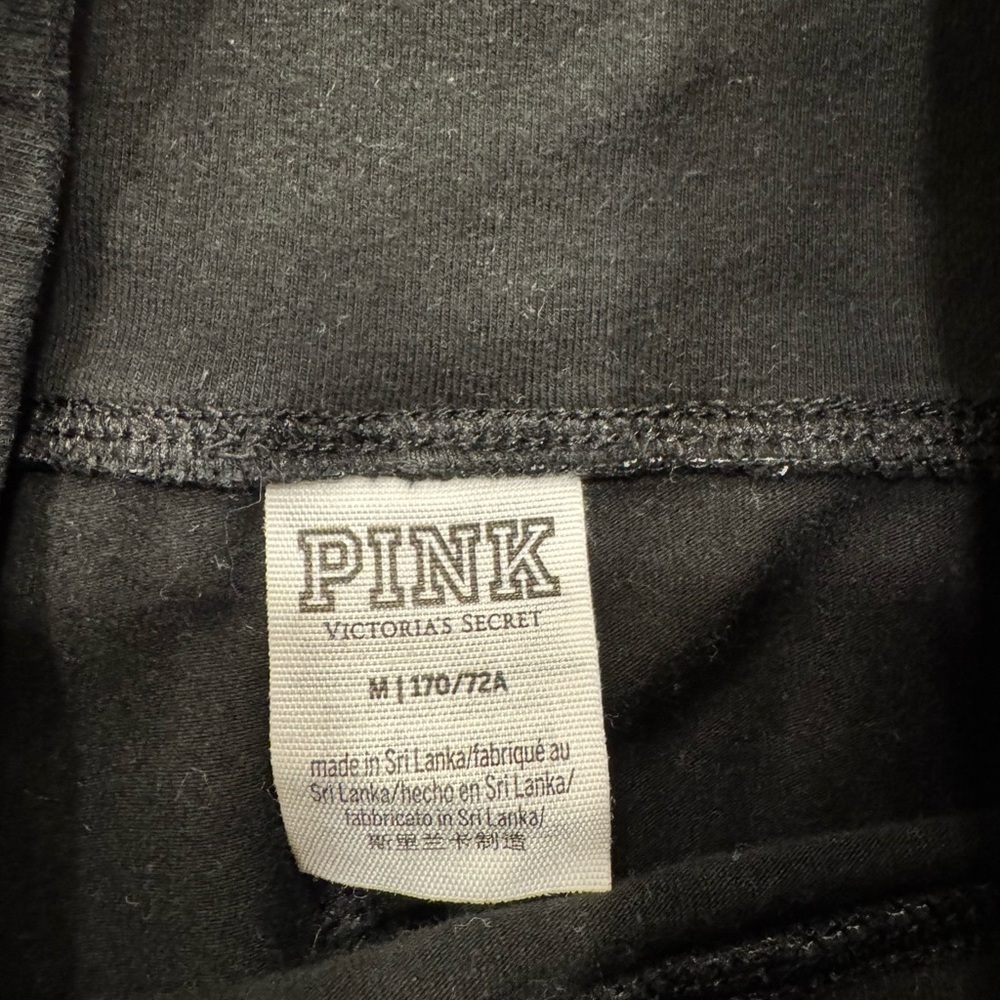 PINK Victoria's Secret Black Leggings with Colorful Logo - Picture 8 of 8
